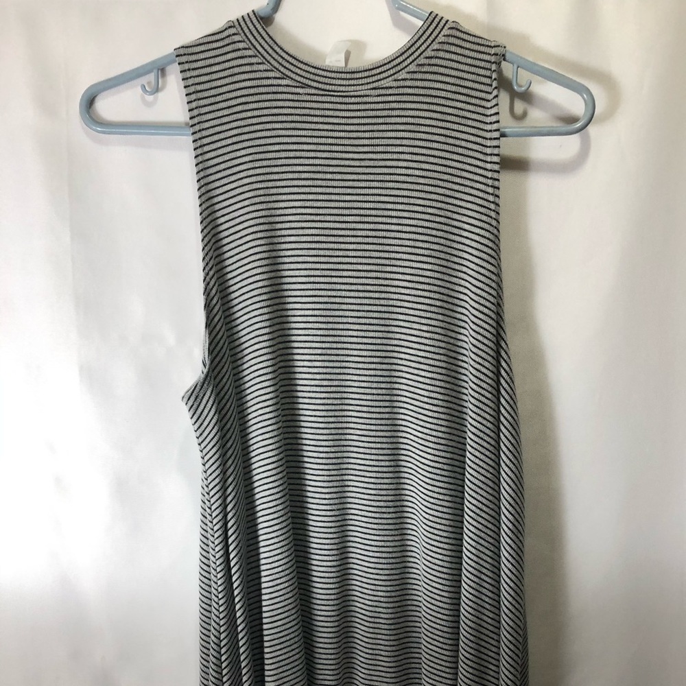 Jolie Grey and black stripped dress/ tunic